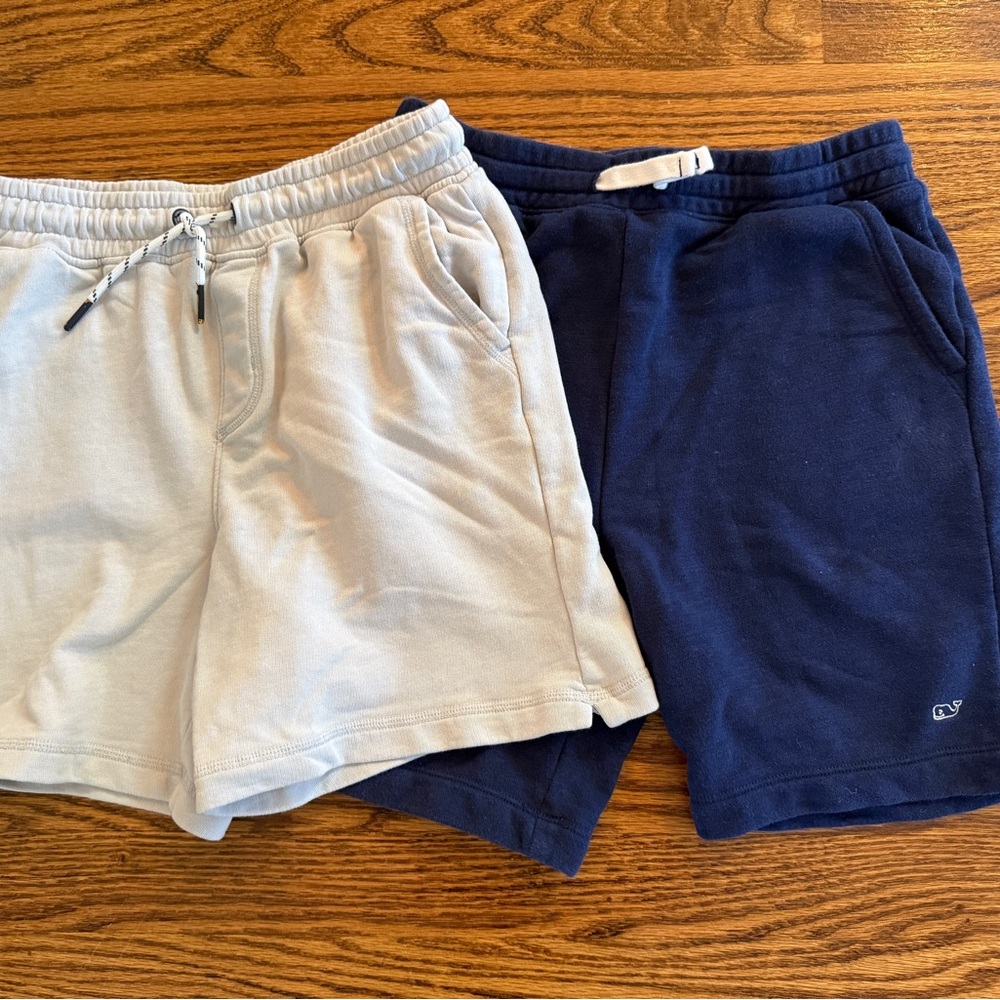 Vineyard Vines Boys Shorts Set - Light Gray and Navy